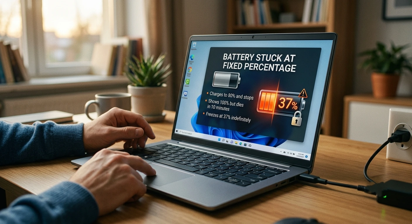 Battery Stuck at Fixed Percentage